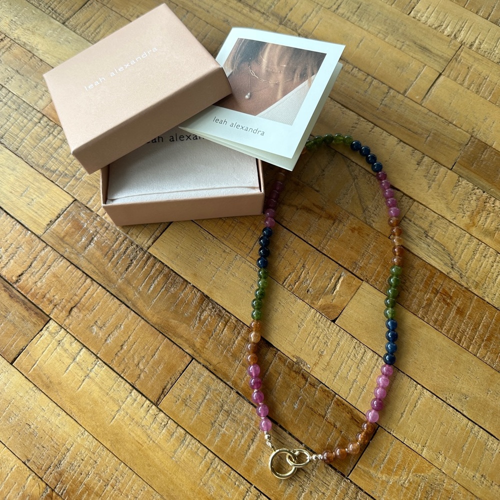 Leah Alexandra gemstone necklace
